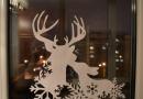 DIY ukras prozora za Novu godinu: ideje, fotografije
